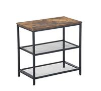 FurnitureR Estantería de Cocina de 3 Niveles, Organizador de Almacenamiento de Escritorio, Estante de Especias de pie para encimera, Cocina, salón, baño, diseño Industrial, marrón Vintage