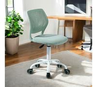FurnitureR - Juego de Mesa Redonda de 80 cm, Tablero de Fibra de Densidad Media, diseño Elegante, 4 Piezas de imitación de Gamuza sintética y Metal para el hogar y el café, Cocina, terraza, Bistro