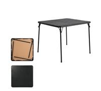 FurnitureR Mesa Plegable de 86 × 86 × 71 cm, Mesa Multifuncional para Manualidades y Dibujo para niños, Mesa Plegable de PVC con Marco de Metal Estable, Ahorra Espacio y versátil en la habitación de