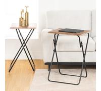 FurnitureR - Mesa Plegable versátil, sofá portátil, diseño Industrial, MDF y Marco de Metal, para Espacios de Vida compactos, portátil y fácil de Guardar, Interior y Exterior