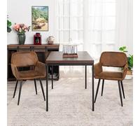 FurnitureR Mesas de Cafetería en Brune, Mesa de Cantina Escolar para 4 a 6 Personas, Bandeja de Madera Gruesa con Estructura metálica para Comidas y reuniones, 120 x 70 x 75 cm
