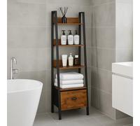 FurnitureR - Portarcubierta Independiente de 5 Niveles, Estante de Almacenamiento para Accesorios, Toallas y Productos de baño, cajones de no Tejido, 42 x 29 x 141 cm