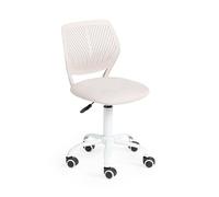 FurnitureR Silla de Escritorio, Moderno diseño Ajustable, para Ordenador, giratoria, sin reposabrazos, para habitación de los niños, Trabajo en casa, Oficina, Morandi, Beis