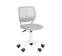 FurnitureR Silla de Escritorio, Moderno diseño Ajustable, para Ordenador, giratoria, sin reposabrazos, para habitación de los niños, Trabajo en casa, Oficina, Morandi, Gris