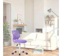 FurnitureR Silla de Escritorio para computadora para niños, Adolescentes y niñas, Silla giratoria de 360 Grados, Respaldo de Malla de Polipropileno, Asiento de Tela Ajustable con Ruedas giratorias de