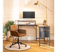 FurnitureR - Sillón Relajante, Suave, Asiento Suave, Ruedas Negras fáciles, Altura Ajustable, 360° giratoria, Uso versátil, para Ocio, Lectura o teletrabajo