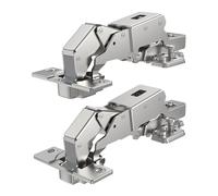 Furniware Bisagras de cierre suave de 165° para puertas de armario, distancia entre orificios de 52 mm, bisagras de armario para muebles, bisagras de olla de 35 mm, bisagras ocultas para armario de