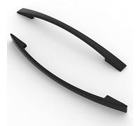 FURNIWARE Tiradores de 10 piezas espaciado de agujeros de 160 mm, tiradores de muebles, tiradores de armarios, tiradores de cocina, manijas, tiradores de cajones de muebles,negro mate