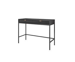 FURNLUX Avon - Mesa consola de estilo retro (104 x 50 x 77 cm), color negro