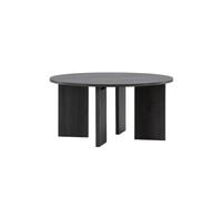 FURNLUX Mesa de centro, color negro, 80 x 80 x 40 cm, 15 kg, MDF, diseño moderno, requiere montaje, cuadrada, con instrucciones de montaje, certificado FSC®