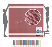 furora HOLIDAY Toalla Playa Grande GIGANTE (algodon) 200 x 200 cm - compacto, ligero, suave | Fouta Beach Towel con Flecos, Pareo, Toalla Piscina mujer + hombre | Manta de Viaje y Playa y Manta Picnic