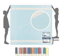 furora HOLIDAY Toalla Playa Grande GIGANTE (algodon) 200 x 200 cm - compacto, ligero, suave | Fouta Beach Towel con Flecos, Pareo, Toalla Piscina mujer + hombre | Manta de Viaje y Playa y Manta Picnic