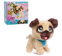 furReal Poop-a-Lots Pug Peluche Interactivo Que Camina con Correa | 8 cm, Incluye correa, Treats y Poop Scoop, Mascota que hace popó, A partir de 4 años