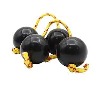 FURREN 2 pares Aslatua African Shaker Aslatuas Rhythm Balls Aslatuas Instrumento Rítmico Ball