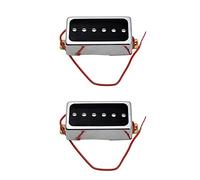 FURREN 2 piezas P90 de guitarra eléctrica Humbucker tamaño Single Coil Pickup Guitarra Piezas y accesorios, cuello y puente