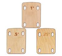 FURREN 3 Piezas CuñAs de Cuello de Guitarra, Madera de Arce Macizo ProteccióN de CuñA de Cuello de Guitarra 0,25, 0,5 y 1 de Placa de Cuello de Guitarra