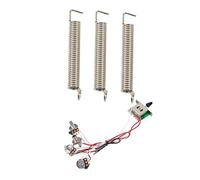 FURREN 3 resortes de tensión para puente de trémolo de guitarra de acero y 1 juego de ollas para guitarra precableado