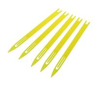 FURREN 5 Pcs 2# Amarillo Plastico Pesca Neto Reparacion Red Aguja Lanzaderas