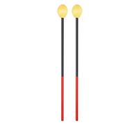 FURREN Mazos y 1 Par de Mangos de Fibra de Carbono Rojo para Mazos de Marimba Mazos de XilóFono Instrumentos de PercusióN