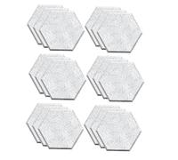 FURREN Paquete de 18 paneles acústicos hexagonales autoadhesivos de 12 x 10 x 0.4 pulgadas, para estudio de grabación, oficina, hogar, gris plateado