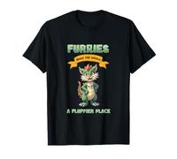 Furries Make The World a fluffier Place l Fandom Dragon Camiseta