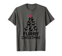 Furry Christmas, Dogs & Cats Christmas Tree, Cool Christmas Camiseta
