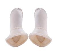 Furry Croc Liners Plantillas de repuesto para zuecos en blanco y negro, plantilla de inserción, forro de pelo suave extraíble para zuecos de gel para hombre (blanco, 42)