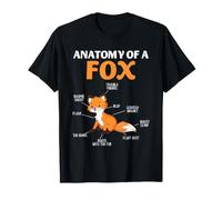Furry Fandom Fox Anatomy Fursona Humor Toe Beans Tabla guía Camiseta