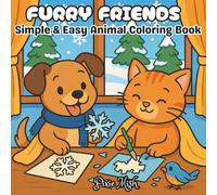 Furry Friends: Easy & Cute Animal Coloring Book