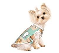 Furry Friends Pet - Camiseta transpirable sin mangas L para perros pequeños y gatos, suave, ligera y elegante