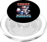 Furry Is My Religion Suiting Up Is My Church I Cute Cosplay PopSockets PopGrip para MagSafe