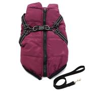 Furry King Abrigo De Invierno For Perros Con Arnés, Chaqueta De Invierno 3 En 1 For Perros, Impermeable, Resistente Al Viento, Chaqueta De Nieve For Perros Pequeños, Medianos Y Grandes(Purple,S)
