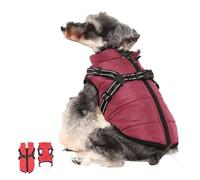 Furry King Dog Winter Coat, Dog Winter Coat, Furry King Winter Dog Jacket, Waterproof Windproof Dog Snow Jacket with Zipper, Furryking 3 in 1 Winter Jacket for Dogs,(Purple,M)