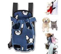 Furry Pawsy Carrier, 34 Style Furry Pawsy Cat Carrier, Pet Dog Carrier Front Chest Backpack, with Adjustable Comfortable Shoulder Straps, Breathable Mesh, Built-in Pet Lock, for Dog Cat (B06,S)