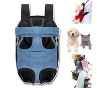 Furry Pawsy Carrier, 34 Style Furry Pawsy Cat Carrier, Pet Dog Carrier Front Chest Backpack, with Adjustable Comfortable Shoulder Straps, Breathable Mesh, Built-in Pet Lock, for Dog Cat (B18,S)