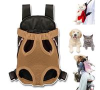 Furry Pawsy Carrier, 34 Style Furry Pawsy Cat Carrier, Pet Dog Carrier Front Chest Backpack, with Adjustable Comfortable Shoulder Straps, Breathable Mesh, Built-in Pet Lock, for Dog Cat (A10,M)