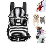 Furry Pawsy Carrier, 34 Style Furry Pawsy Cat Carrier, Pet Dog Carrier Front Chest Backpack, with Adjustable Comfortable Shoulder Straps, Breathable Mesh, Built-in Pet Lock, for Dog Cat (B02,XL)