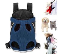 Furry Pawsy Carrier, 34 Style Furry Pawsy Cat Carrier, Pet Dog Carrier Front Chest Backpack, with Adjustable Comfortable Shoulder Straps, Breathable Mesh, Built-in Pet Lock, for Dog Cat (A07,M)