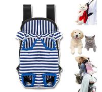 Furry Pawsy Carrier, 34 Style Furry Pawsy Cat Carrier, Pet Dog Carrier Front Chest Backpack, with Adjustable Comfortable Shoulder Straps, Breathable Mesh, Built-in Pet Lock, for Dog Cat (B05,L)