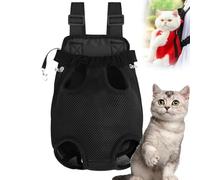 Furry Pawsy Carrier, Furry Pawsy Cat Carrier, Furry Pawsy Cat Backpack, Adjustable Pet Front Cat Dog Carrier Backpack Travel Bag for Hiking Cycling, for Small Medium Dogs Cats Puppies (Black, M)