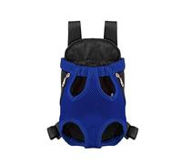 Furry Pawsy Carrier, Furry Pawsy Cat Carrier, Pet Carrier Backpack, Cat Carrier Bag with Leg Holes, Easy-fit Chest Carrier for Small Dogs Cats Puppies (Small,A-Blue)