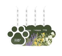 Furry Purr - Ambientador colgante para coche, aroma de cedro lavanda, osmanthus, rosa blanca, paquete de 3, ambientador apto para mascotas para el hogar y el automóvil, ambientador no tóxico que