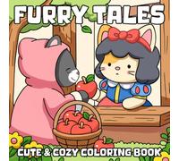 Furry Tales Coloring Book: Meowgical Fairy Tale Coloring Pages Featuring Cute Cat Characters, Fantasy Settings, and Whimsical Adventures for Kids and Adults