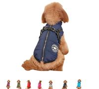 Furryk Dog Winter Coat, Furryking 3 in 1 Winter Jacket, Furry King Dog Winters Coat, Furry Dogs Jacket with Harness (Blue,3XL)