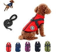 Furryking Dog Winter Coat,Furryking 3 In 1 Winter Jacket,Waterproof and Windproof Dog Winters Coat with Leash,Warm Comfortable Dogs Winters Jacket for Small, Medium Large Dogs (Red,2XL)