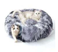 FURRYPAWS Túnel para Gatos 3 en 1-160cm con Cama Extraíble, Transformable (S/C/Redondo), Estructura Metálica Reforzada, 20 Juguetes, Plegable en 10s