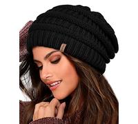 FURTALK Gorro de Mujer Gorro de Invierno cálido con Forro Suave Gorro de Punto con Forro