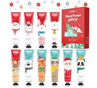 FURTIME Crema de Manos - 10 Piezas, Crema de Manos para Manos Secas y Agrietadas, Regalos Navidad Originales, Set de Regalo Hidratante, Regalos para Mujer Hombre