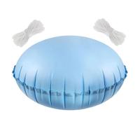 Furtryvl Almohada inflable para piscina, cojín de aire para estanque para el invierno, 4 x 4 pies, almohada de piscina con ecualizador de hielo con cuerda para natación, jacuzzi, río, tubo, lago