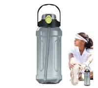 Furtryvl Botella de agua para gimnasio, vaso de gran capacidad, botella de agua de sellado con escala para viajes, gimnasio, camping, entrenamiento, senderismo, deportes, lugar de trabajo, escuela